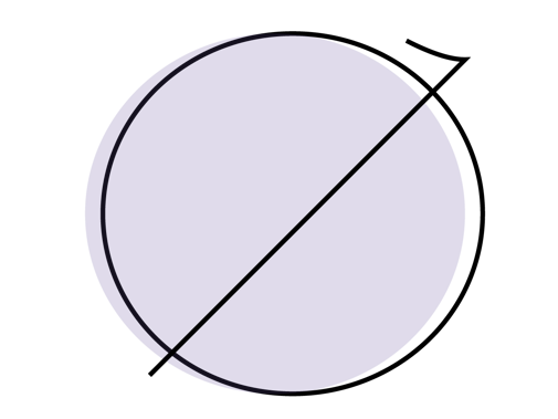 Discrimination crossed out circle illustration
