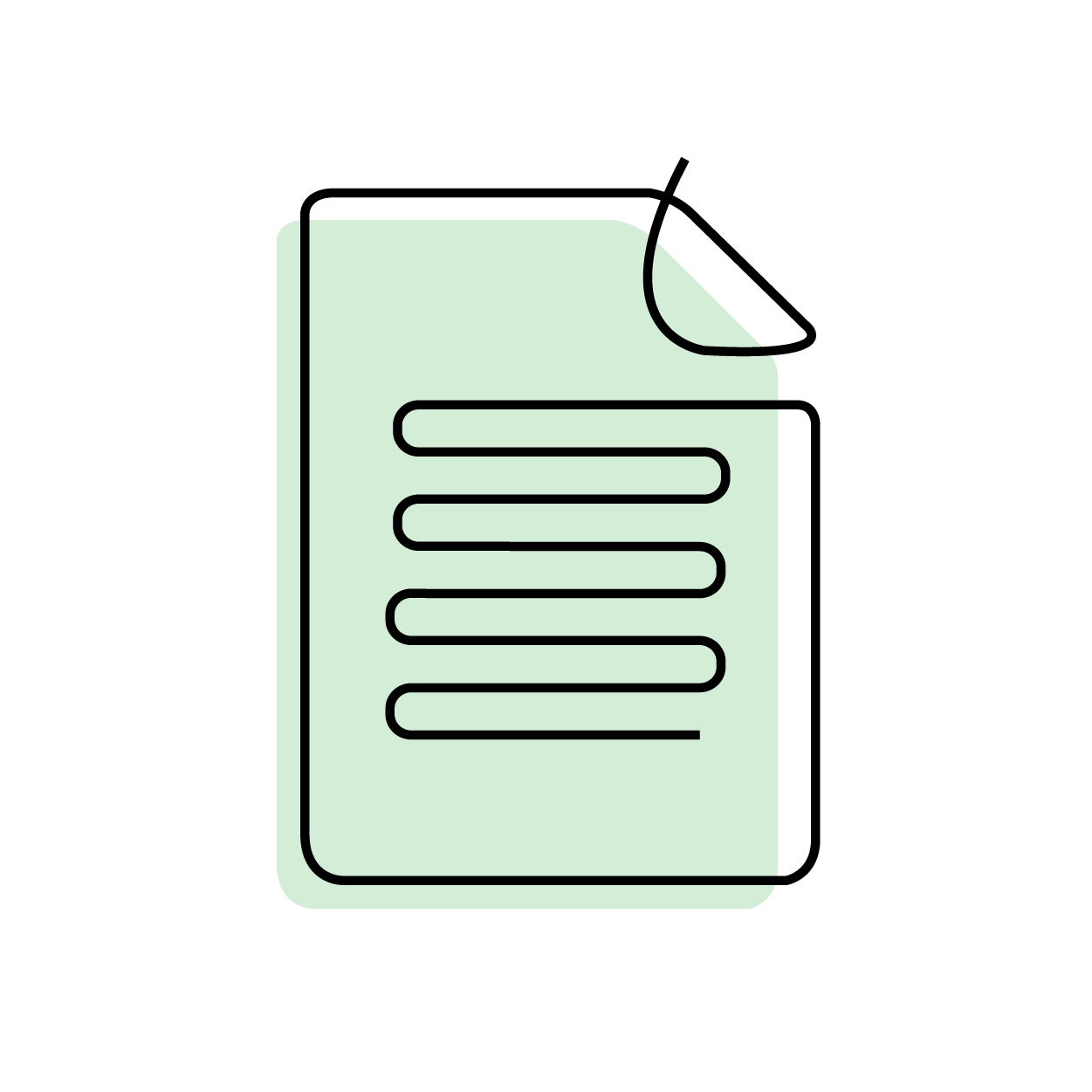 generic green document article illustration