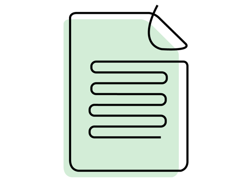 generic green document article illustration
