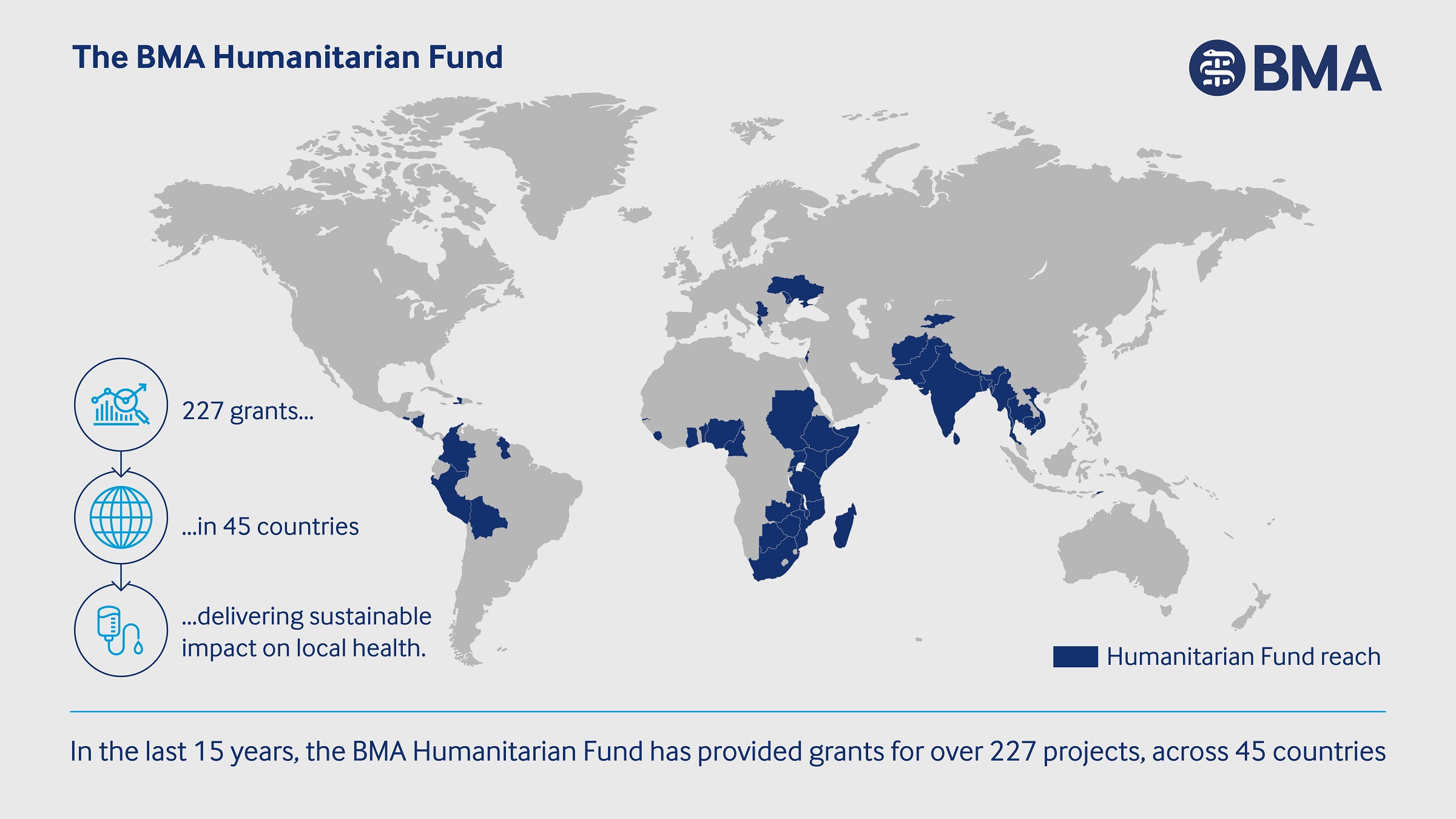 Humanitarian Fund global reach infographic 