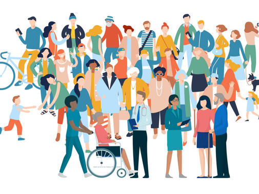 Illustration of many doctors