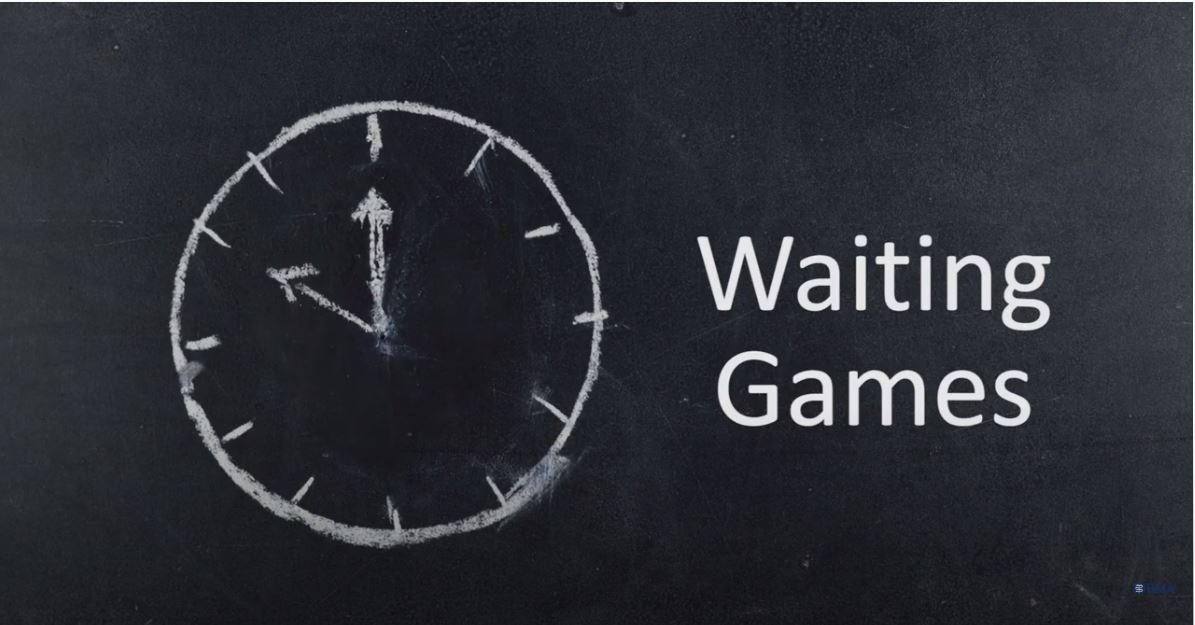 BMA waiting games video cover from February 2018