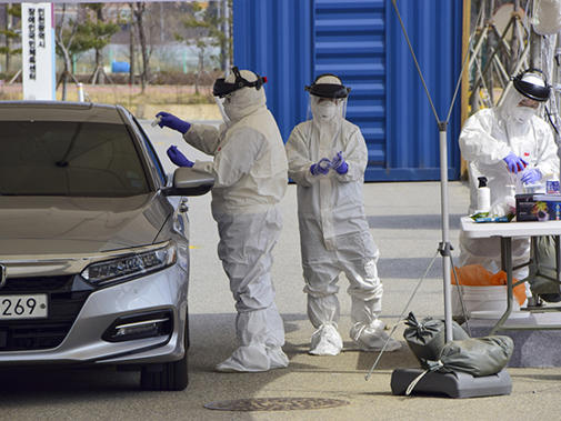 testing covid in south korea