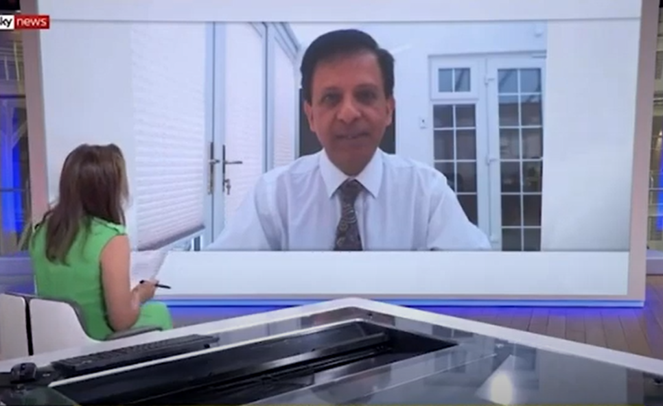 BMA chair Chaand Nagpaul interviews with Sky News - 31 July 2020