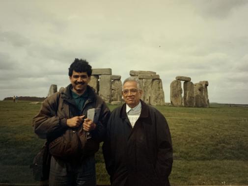 nitin shrotri and father