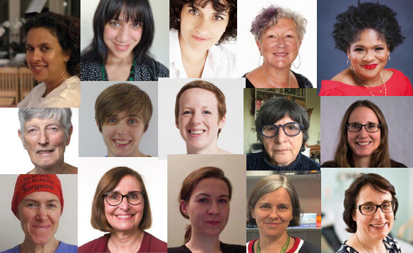 15 thumbnails of women in academic medicine