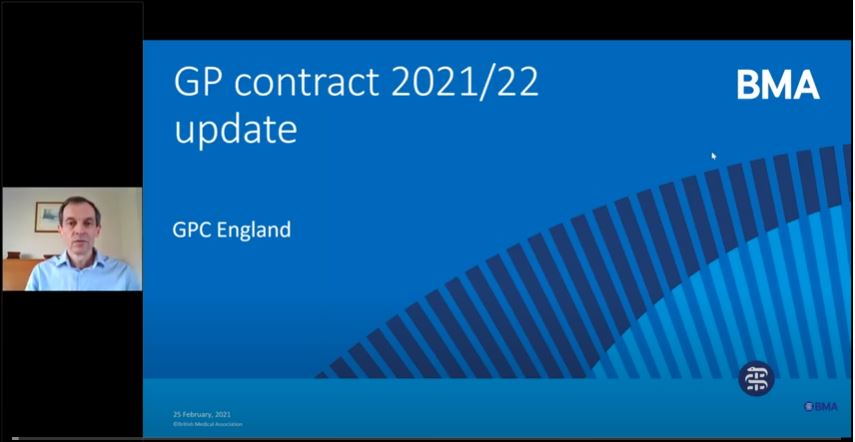 BMA GP contract webinar 25 February 2021 video cover