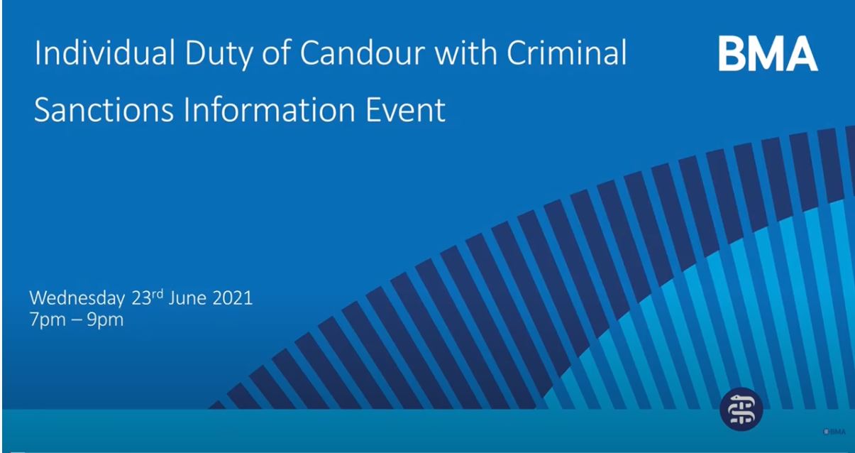 Individual duty of candour June 2021 event video cover