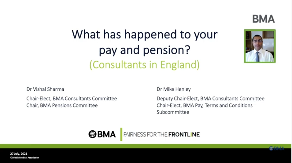 BMA consultants pay webinar video cover August 2021