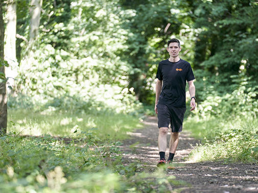 andy Douglas 2 on a run