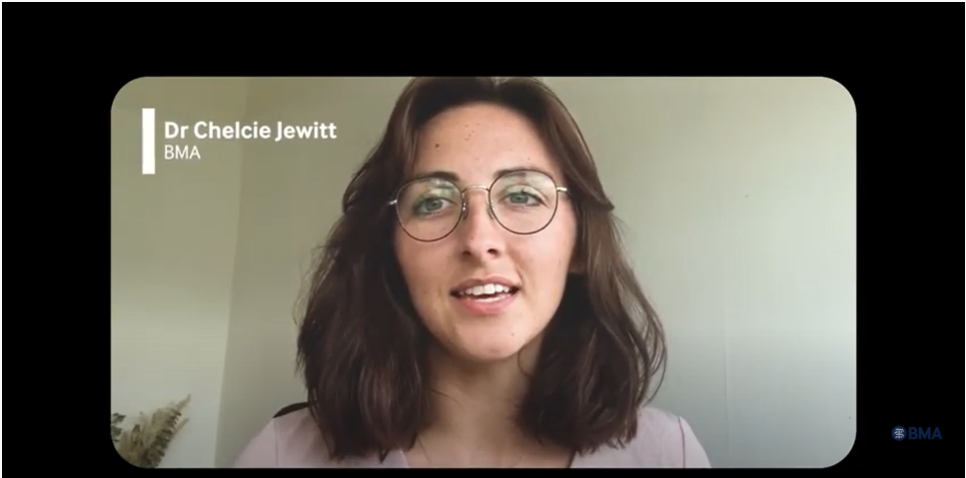 Video cover of Dr Chelsie Jewitt who speaks about the sexism survey August 2021