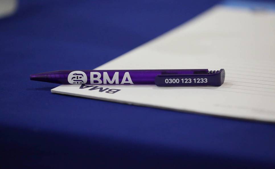 BMA pen with FPC telephone number