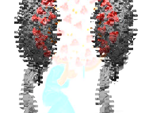 woman covid  41608