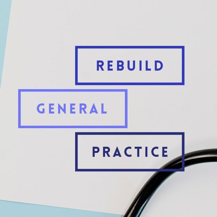 Rebuild general practice logo next to stethoscope