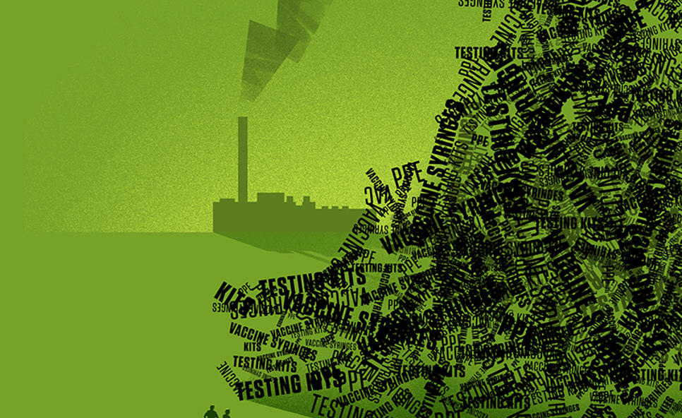 war on plastic waste illo