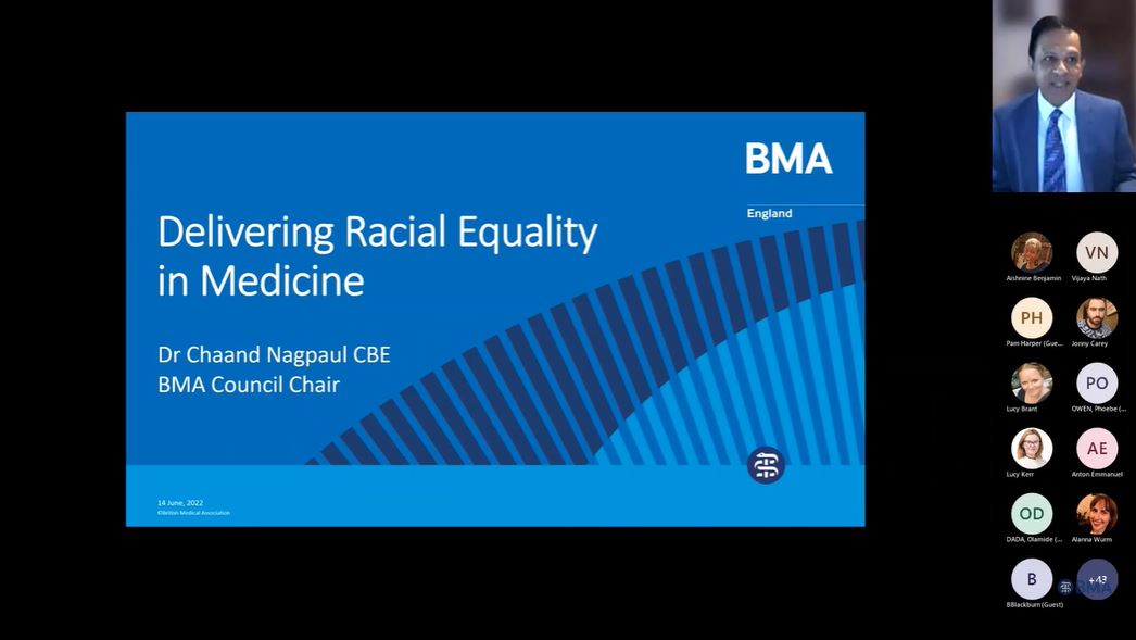 Watch the webinar: Delivering racial equality in medicine