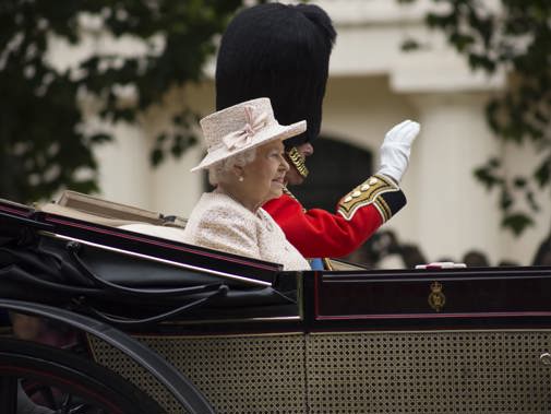 Queen Elizabeth II in carriage