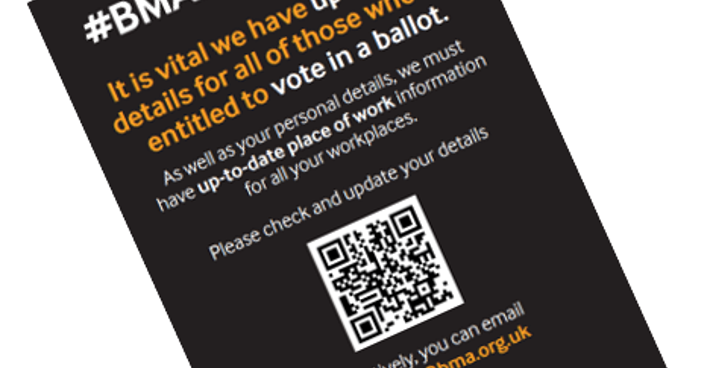 BMA junior doctors ballot ready poster - cover
