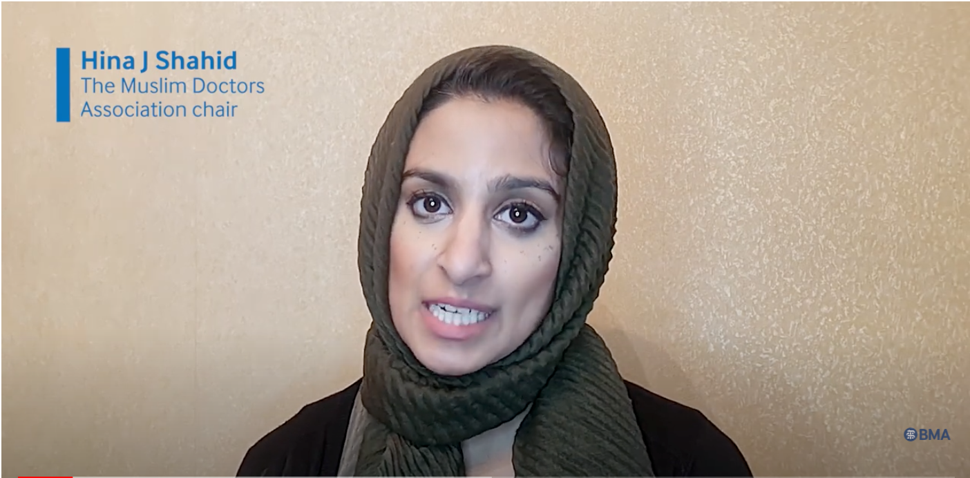 Hina J Shahid, The Muslim Doctors Association