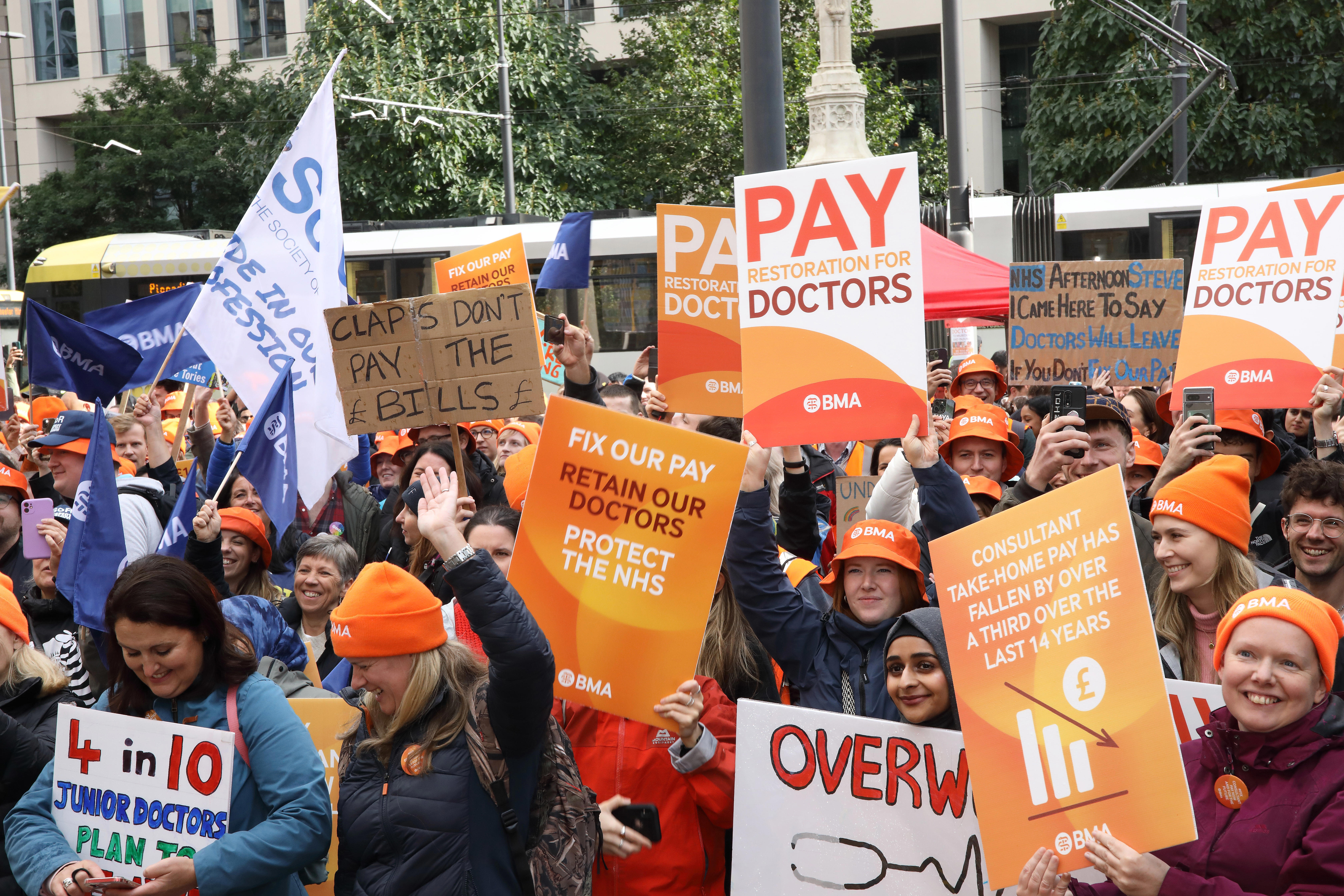A rally in Manchester